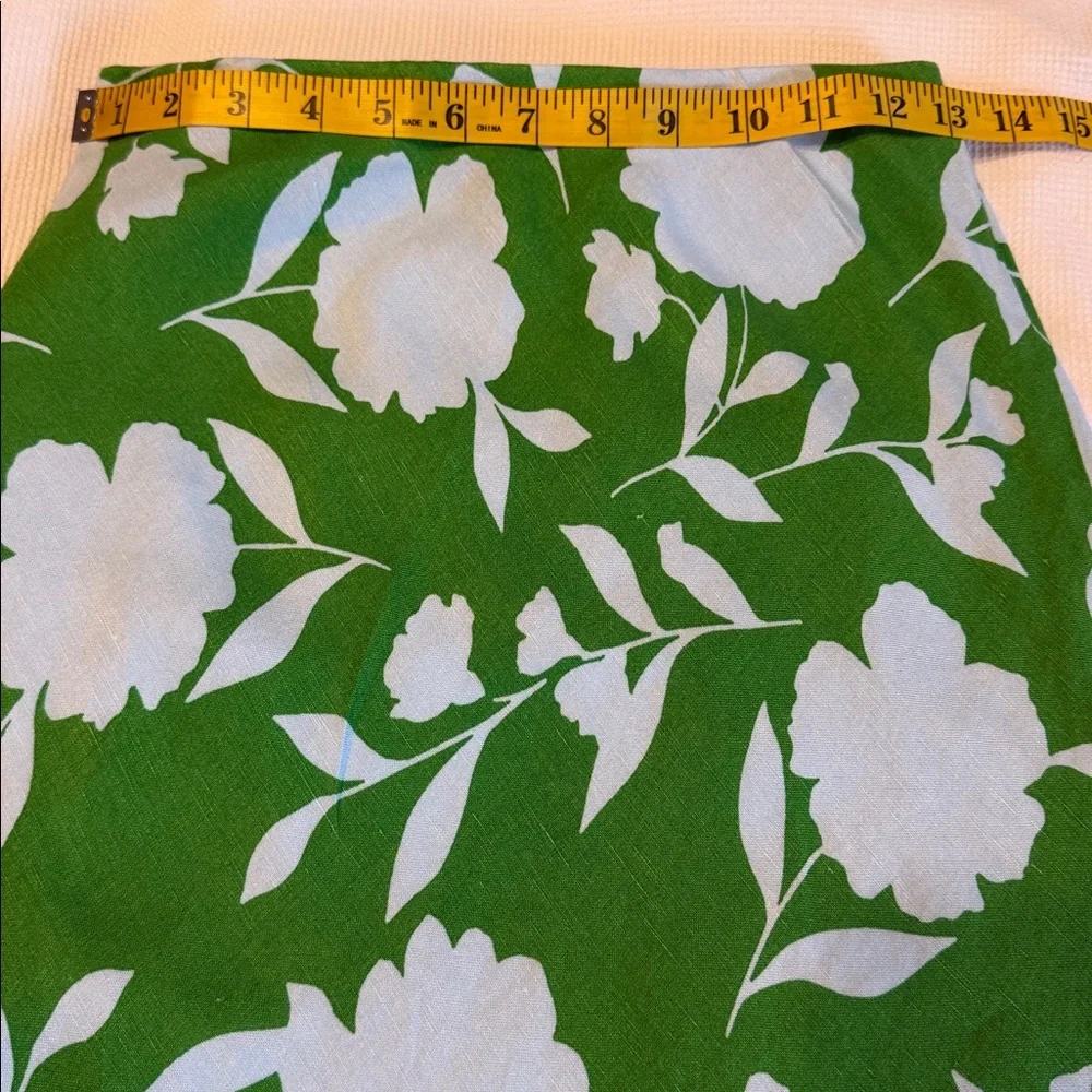 Kate Spade X Target Green Floral Women's Skirt Size XXS